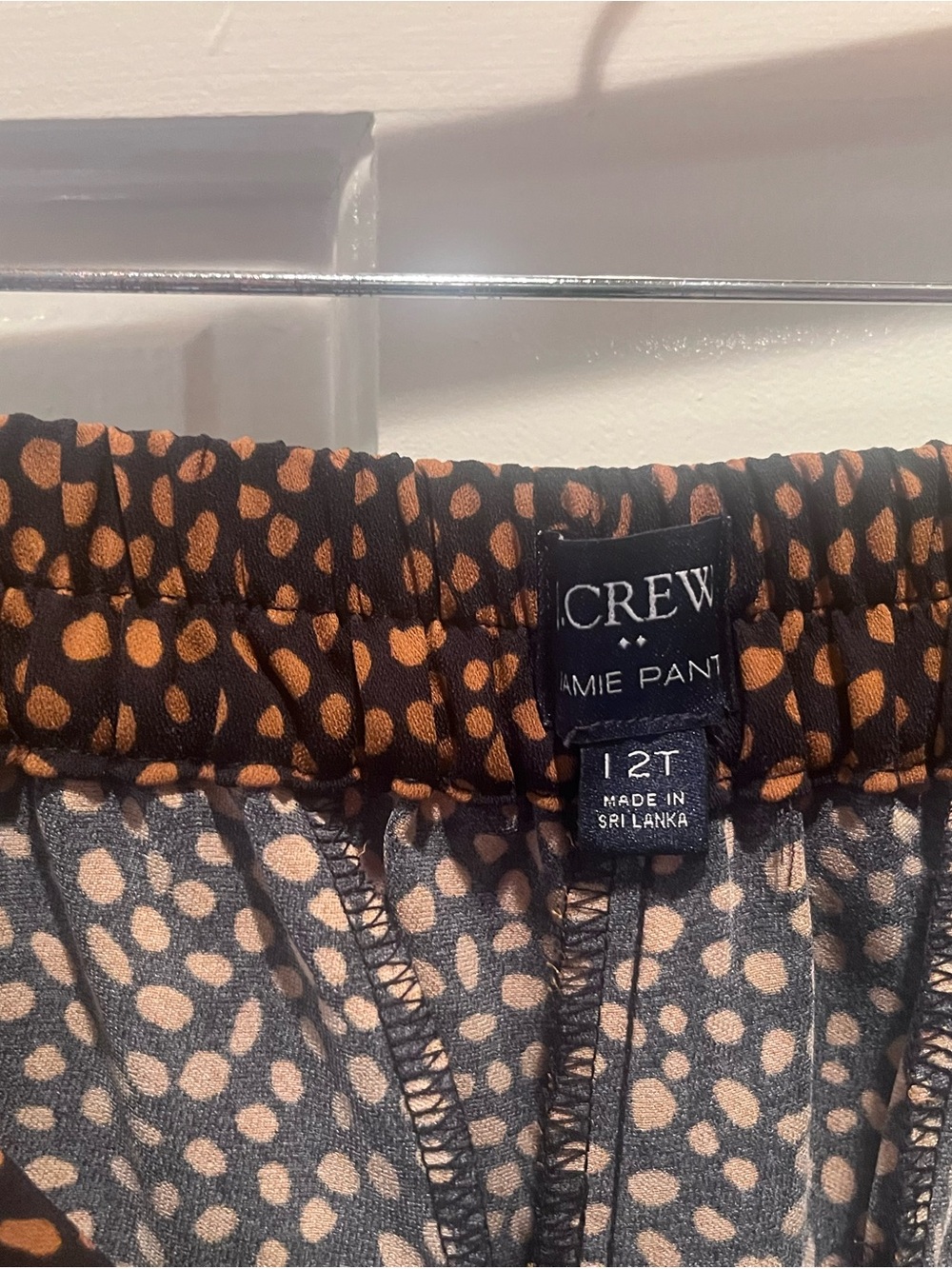 J Crew Women’s Pants. Lightweight, wrinkle free, two pairs black & black/brown.